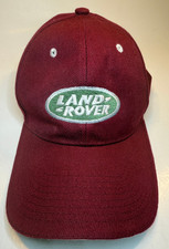 Land Rover Hat Maroon hook loop adjustable strap