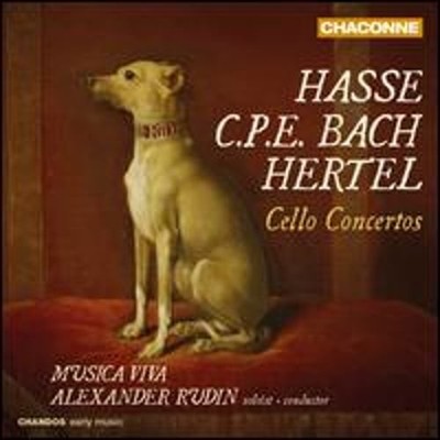 Hasse, C.P.E. Bach, Hertel: Cello Concertos by Alexander Rudin: New