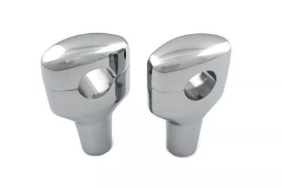 Chrome 3-1/2 inch Short Riser Set fits Harley Davidson 26-0252