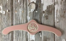 UNIQUE MCM Vintage Wood Childs Clothes HANGER Personalized Engraved Name CATHY