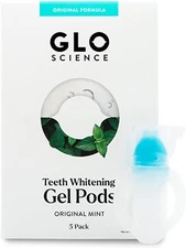 GLO Science Teeth Whitening Gel Pods - Original Mint Flavor (Pack of 5)