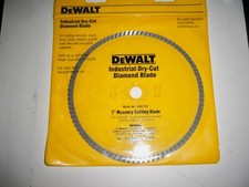 DEWALT DW4702 Industrial DRY CUT 7-Inch Diamond Saw Blade 5/8" ARBOR