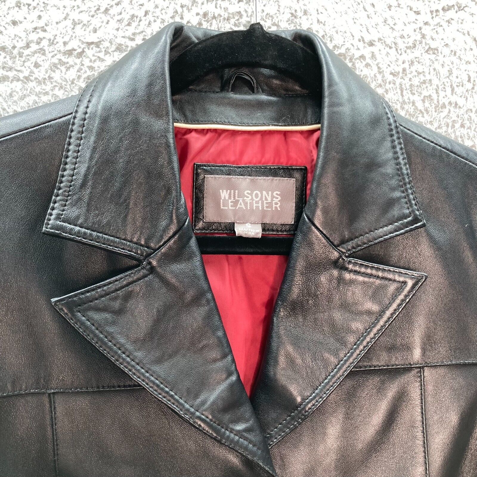Wilsons Leather Jacket Women's Size S Black Fitte… - image 7