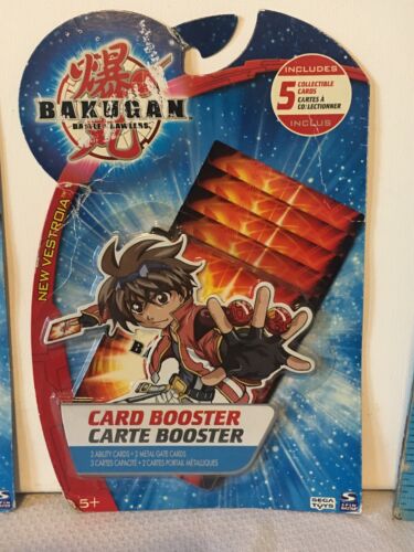 Juego de 2 paquetes de refuerzo de cartas Bakugan Battle Brawlers 1 sellado 2008 Spin Master - Imagen 2 de 11