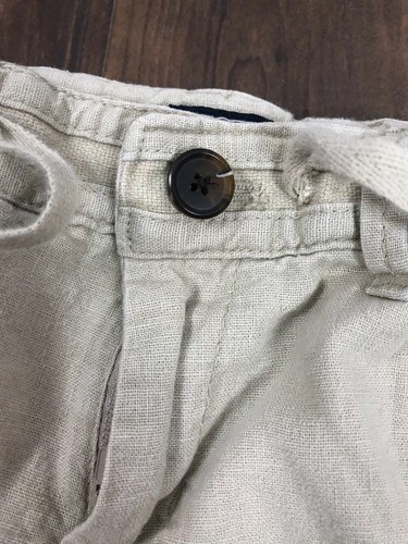 Gap Kids pants sz 5 button and drawstring khakis Dd13 - Picture 3 of 7