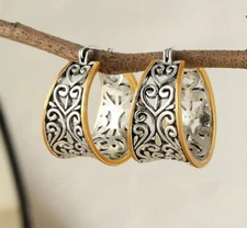 BRIGHTON BEACH  Filigree Heart Pattern Earrings