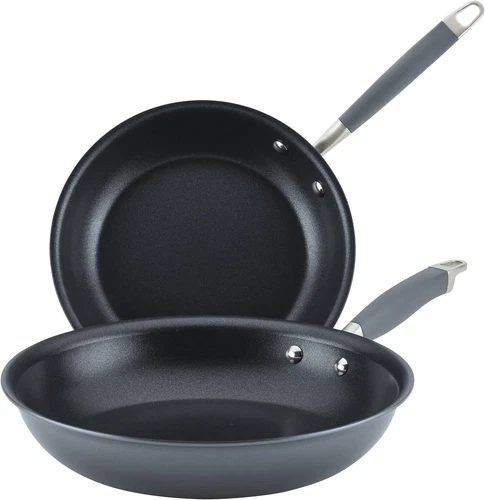 Anolon Advanced Home Hard-Anodized Nonstick Skillets (2 Piece Set