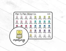 2638~~Meeting Reminders Planner Stickers.