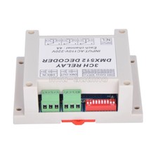 Relay Switch DMX Relay Controller W/ Case For Lamp- AC110-220V 4 Channel DMX512