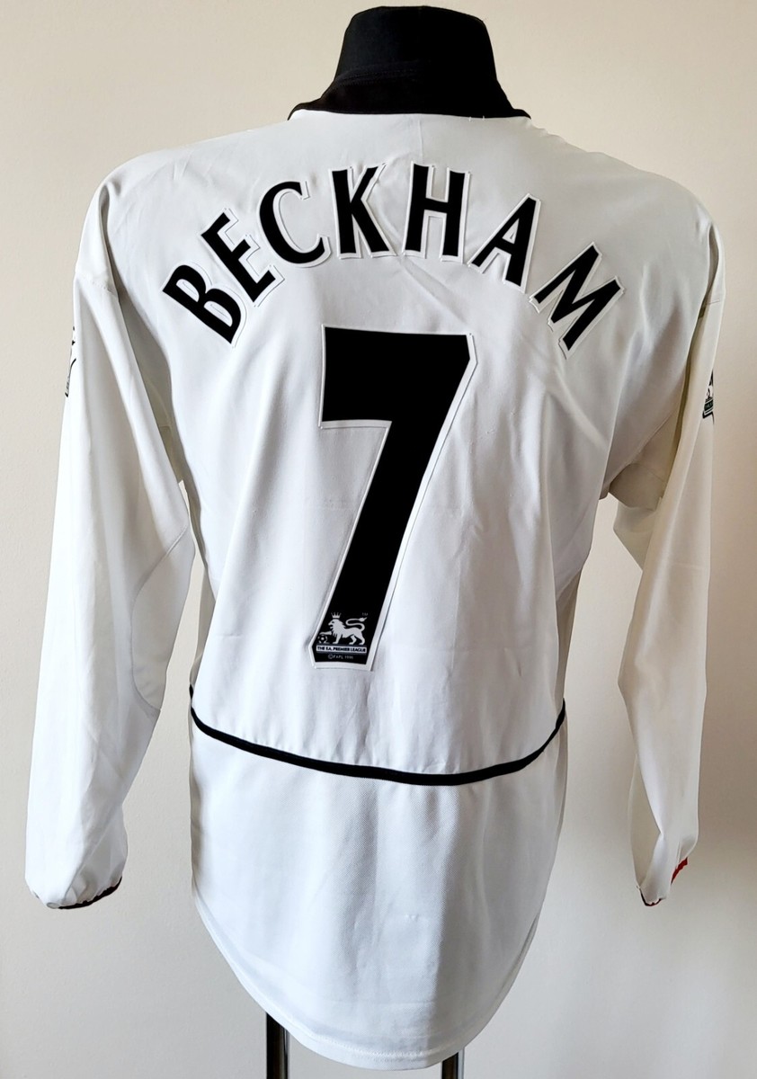 Manchester United 2002 - 2003 Away football Nike jersey #7