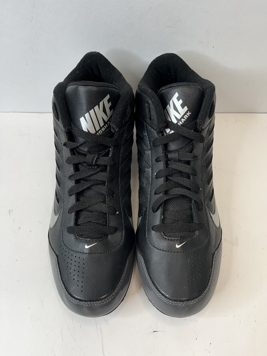 Nike Football Cleats 511292-009 Land Shark Black Metallic Silver Size Mens US 10 Size 15 - Nike Land Shark Black/Silver for sale online | eBay main image 4