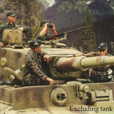 1/35 Resin Figure Model Kit Military Tank Crew 4 Figures Unassembled Unpainted