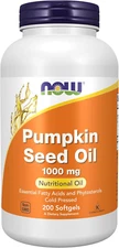 Supplements, Pumpkin Seed Oil 1000 Mg with Essential Fatty Acids and Phytosterol