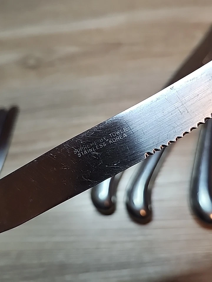 Supreme by Towle 不锈钢韩国 ASHLEY 4 手枪手柄牛排刀 9 英寸刀 — 第 2/4 张图片