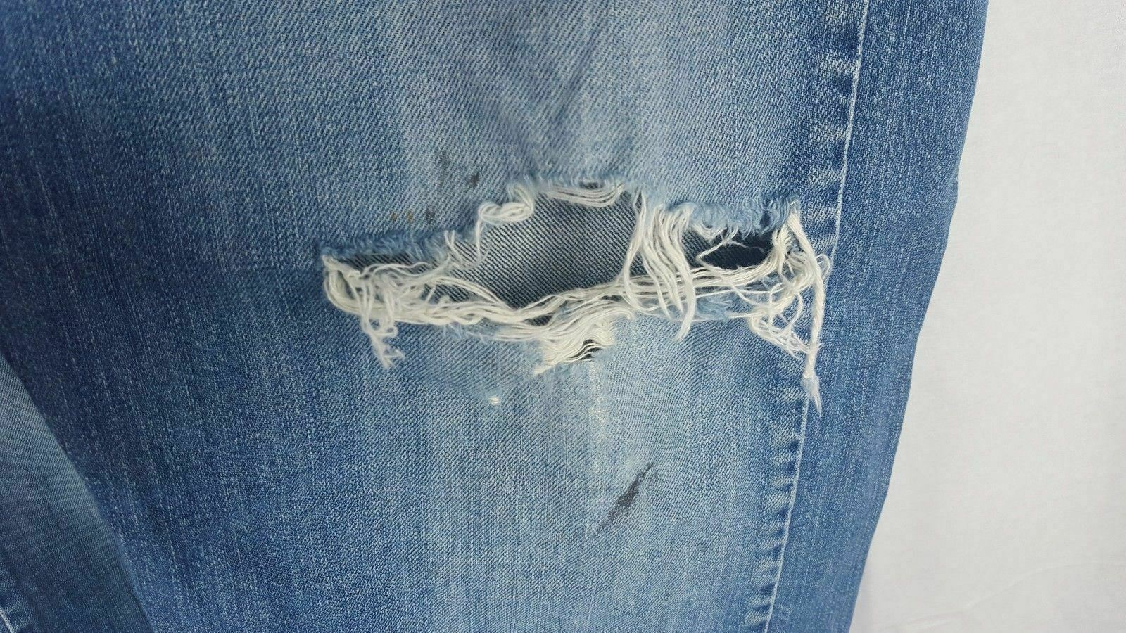 LEVI'S Silvertab TRUE STRAIGHT BUTTON-FLY Blue Je… - image 5