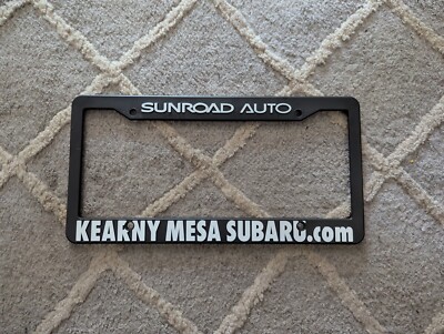 NEW Sunroad Auto Kearny Mesa Subaru San Diego California License Plate Frame