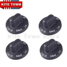 4 Pack Gas Range Burner Knobs for Jenn Air Maytag 71001641 PS2077264 AP4088491