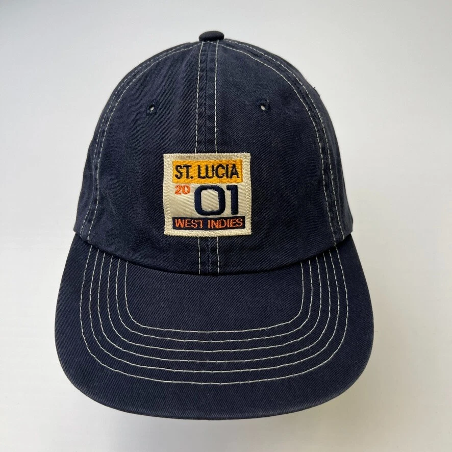 Gorra Santa Lucía Hombres Correa Trasera 2001 West Indies Resort Trabajo Fiesta Gorra Core Ex Foto 2 de 4