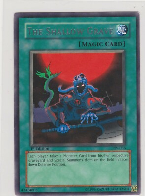 Yugioh 1st Edition The Shallow Grave Rare PSV-036 Pack Fresh Never