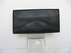 Vintage Ghurka Marley Hodgson Black Checkbook Cover Breast Pocket Wallet Leather