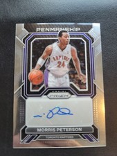 2022-23 Panini Prizm Basketball Penmanship Prizm Auto Morris Peterson