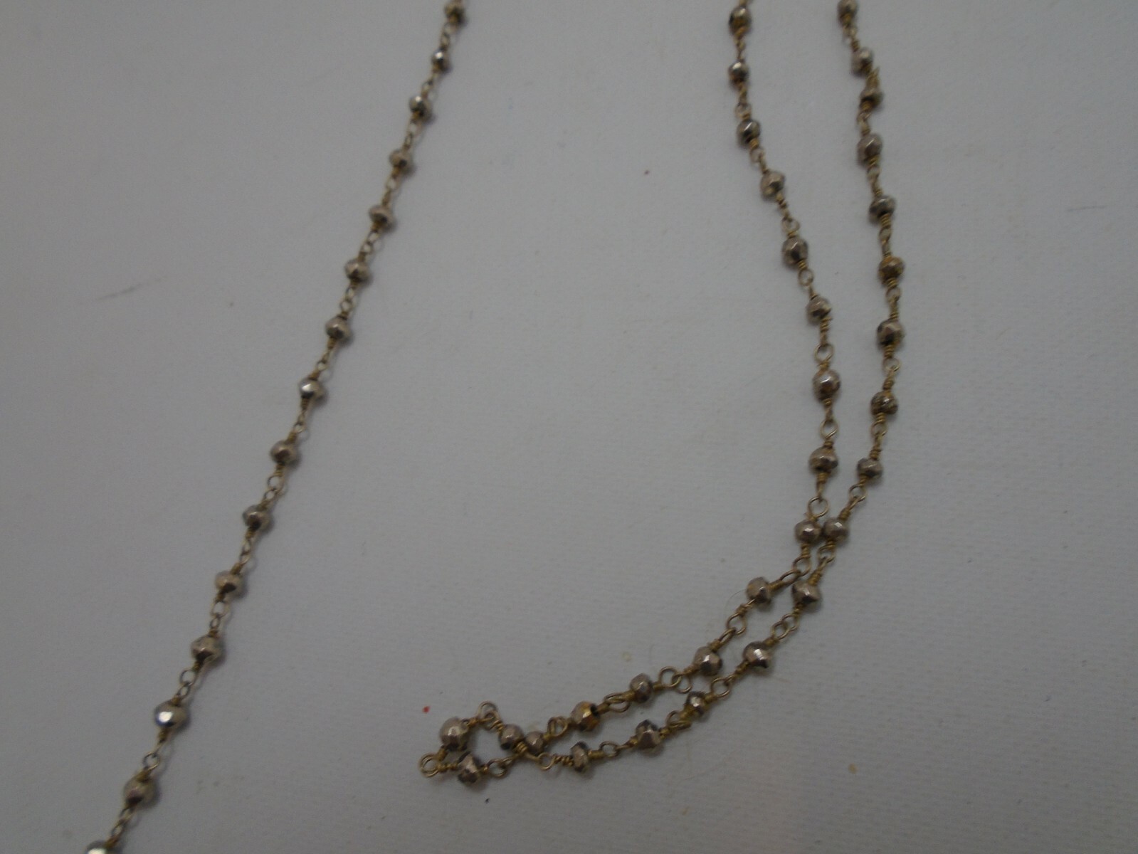 Stunning statement NECKLACE with dangle Gold tone… - image 6