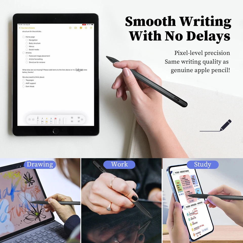 Stylus Pen Pencil Für Apple ipad Android Samsung Tablet Digital Universal Stift - Bild 3 von 4