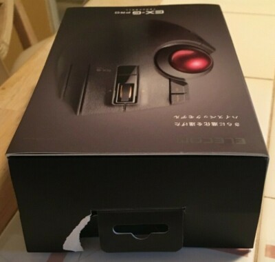 Elecom EX 6  M-XPT1MRXBK Trackball Mouse, Wired, Wireless, Ruby Japanese