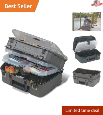 Ultimate Fishing Tackle Box with Large Bulk Storage and