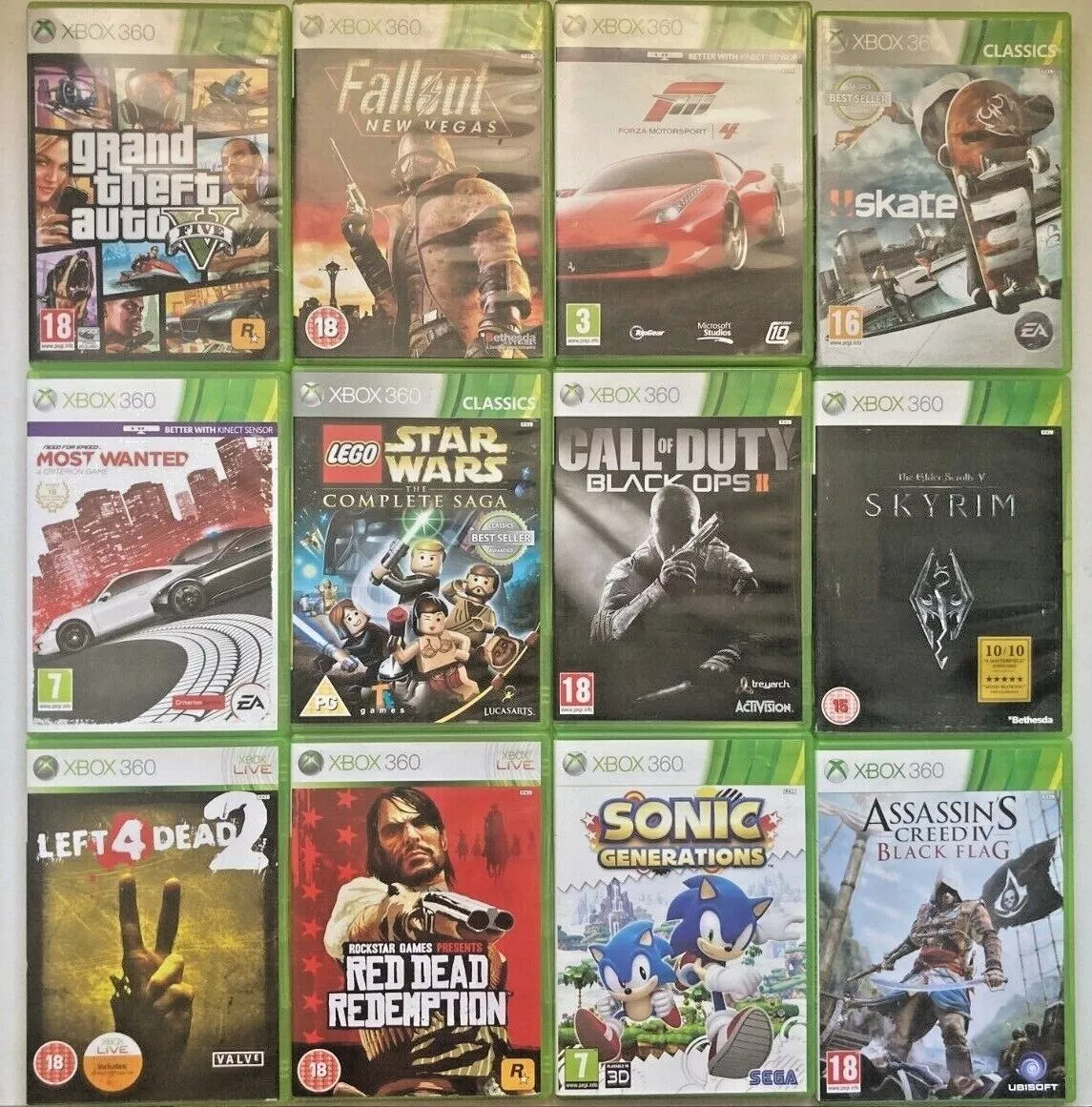 Xbox 360 Games  Large Selection (Complete with Manuals) - MULTI