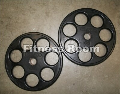 Pair of Ivanko 45lb Olympic Rubber Coated Weight Plates SHIPPING NOT  INCLUDED
