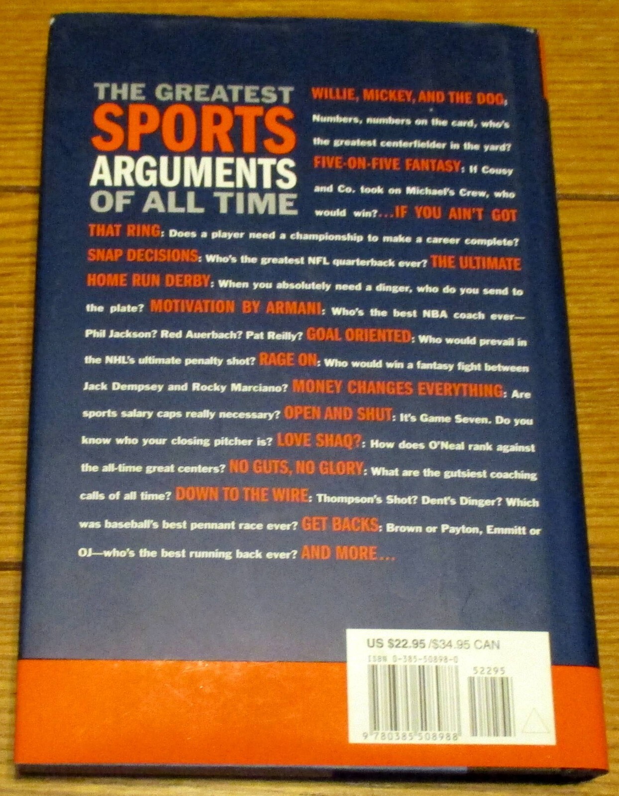 2003 The Mad Dog Greatest Sports Arguments of All Time Christopher Russo SIGNED
