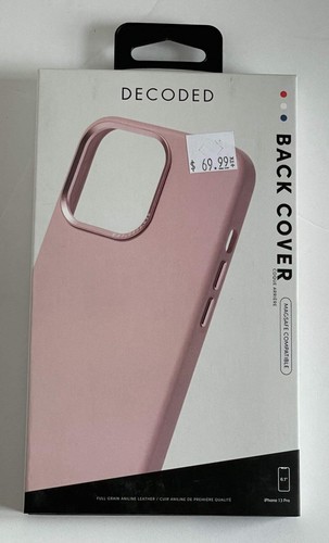Decoded iPhone 13 PRO Pink Leather Bumper Case MagSafe ECCO Protective - Picture 2 of 12