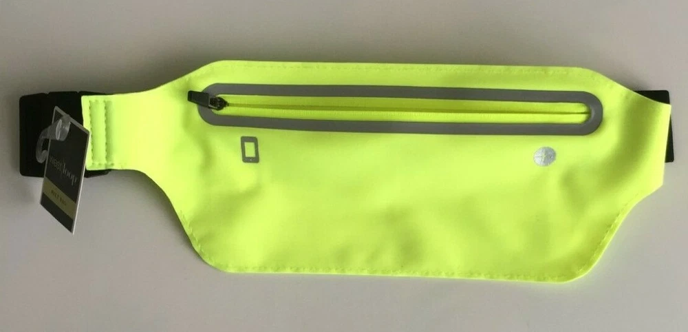 Belt Bag Neon Colors Holds Phone Cards Keys Money Zip Close Adjustable Belt NWT