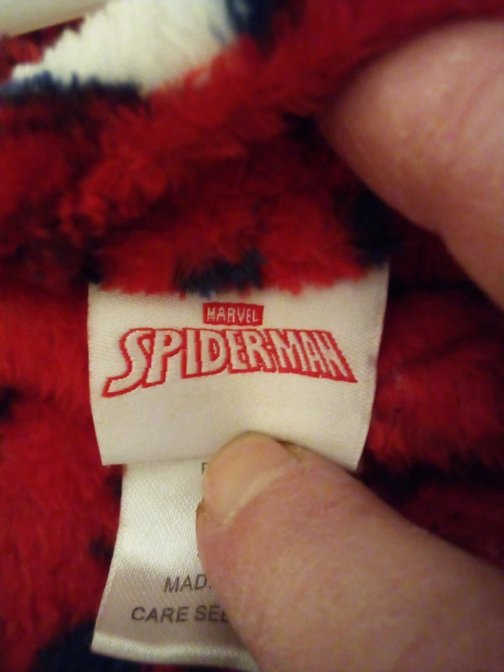 Халат Человека-паука Marvel для мальчиков детский красно-белый синий флисовый - Изображение 4 из 4