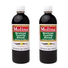 Molina Mexican Natural Vanilla Blend with Pure Vanilla Extract, 33.86 Fl Oz 2-PK