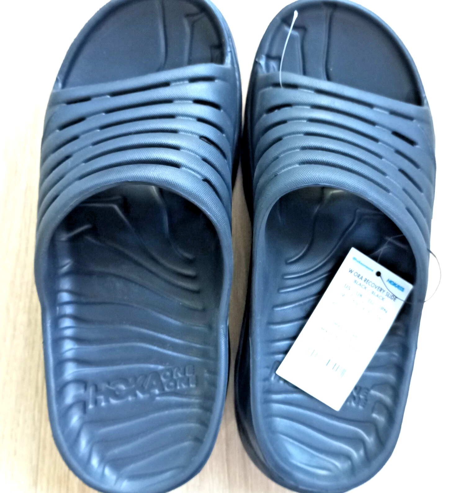 HOKA ONE ONE Ora Recupero Slides Unisex W9 M7 Nero Sandalo Infradito Comfort