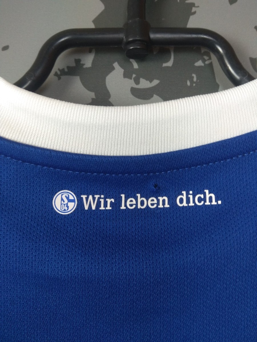Maillot Domicile FC Schalke 04 2018/19 - Umbro, Sponsor GAZPROM, Signé - Taille XL, Neuf