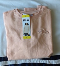 FILA Ladies' French Terry Crewneck Pullover Sweat Shirt Brand New Orange Small