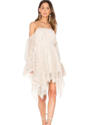 SHONA JOY | Handkerchief White & Black Off Shoulder | Size 10 | eBay  Australia