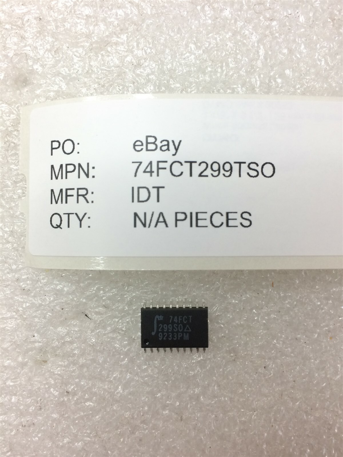 IDT74FCT299TSO IDT 74FCT299TSO IC Shift Register 20 Pin Plastic SOP 5 PIECES