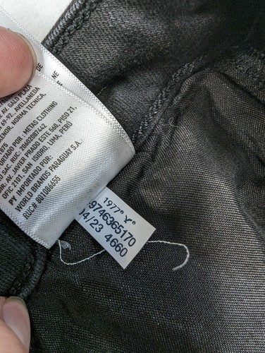 American Eagle Jeans Womens 2 Long Black Denim Super High Rise Jegging Distress - Picture 11 of 11