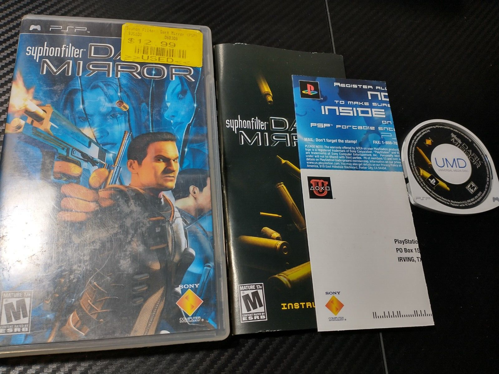 Syphon Filter Dark Mirror TBE Sony PSP FR Ver. Action Inflitration 2006