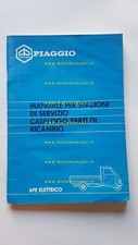 Piaggio Ape Elettrico 1990 manuale officina + catalogo ricambi originale