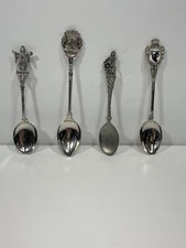 Miscellaneous Souvenir Spoons Lot Of 4