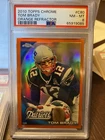 2010 Topps Chrome Orange Refractor #C80 Tom Brady New England Patriots PSA 8