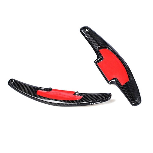 Steering Wheel Shift Paddle Extension Carbon Fiber Fit Honda Civic/Acura Red - Picture 9 of 10