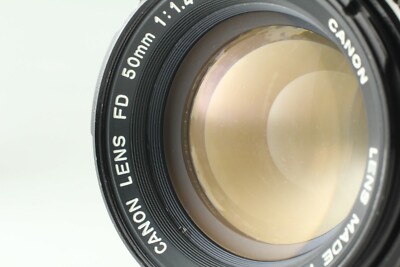 As-Is】Canon FD 50mm f/1.4 S.S.C SSC MF Prime Lens for FD Mount