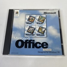 Microsoft Office Standard for Windows 95 Version 7.0 w/ CD Key Original Case