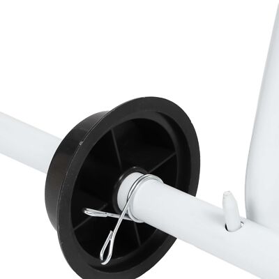 Porte-rouleau Mural WilTec - Pour Essuie-tout Ou Papier - Largeur Max 34 Cm, Diamètre Max 40 Cm - En Métal Solide - Dérouleur Pratique